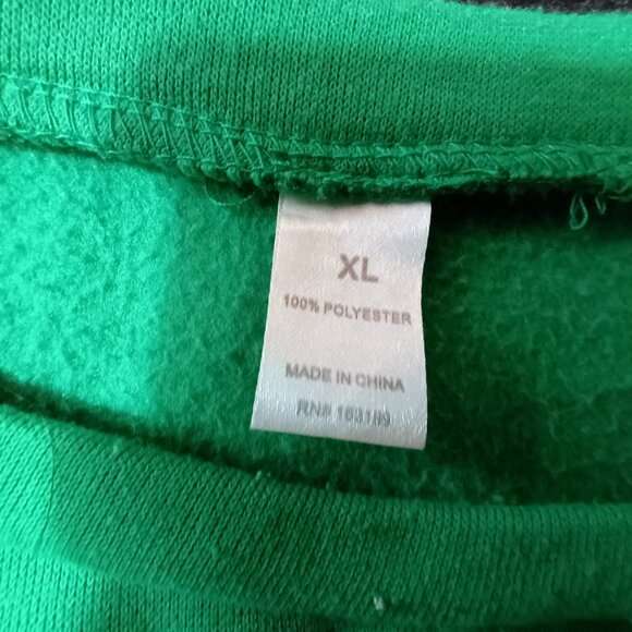 VGUC: Simply Sage Market Sze XL Green Santa We Good? Christmas Sweatshirt - Picture 3 of 3